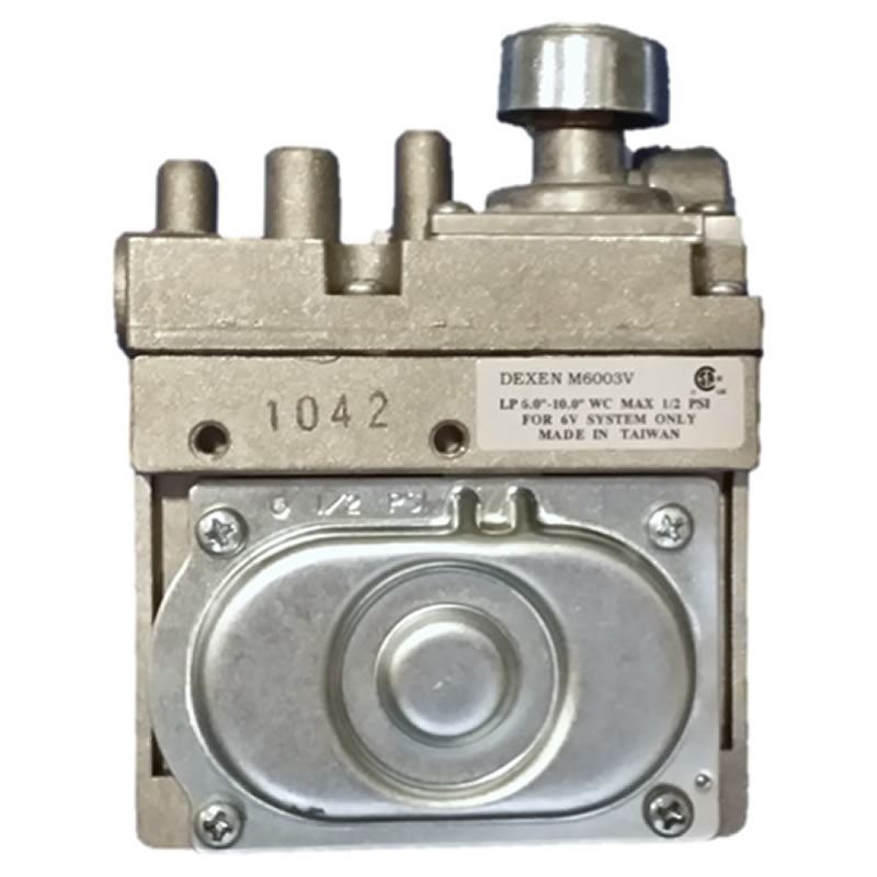 Válvula para chimenea a gas 6003vk ajustable manualmente, importada de Estados Unidos Dexen Industries en Bogotá, Colombia. Sortilegio Design Center SAS.