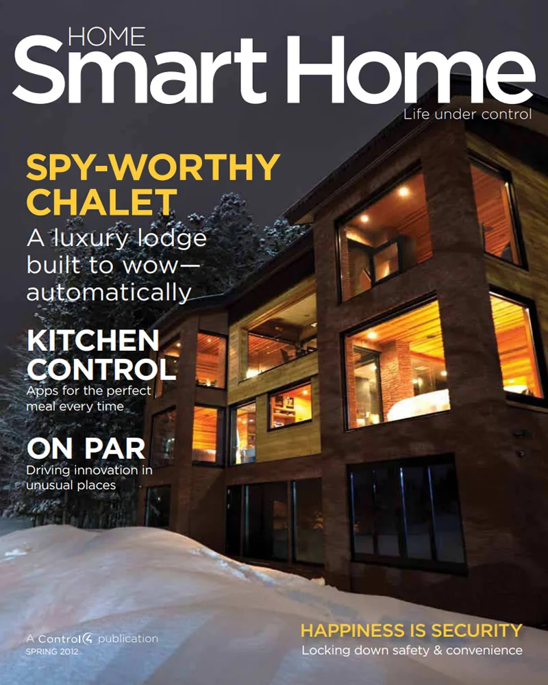 Revista de automatización de casas y domótica Home Smart Home de Control4 en Bogotá, Colombia. Sortilegio Design Center SAS. Edición Primavera 2012