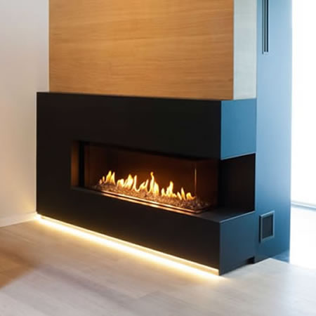 Usos, beneficios y ventajas de nuestras chimeneas a gas natural en Bogotá, Colombia. Sortilegio Design Center SAS.